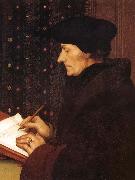 Erasme ecrivant Hans Holbein